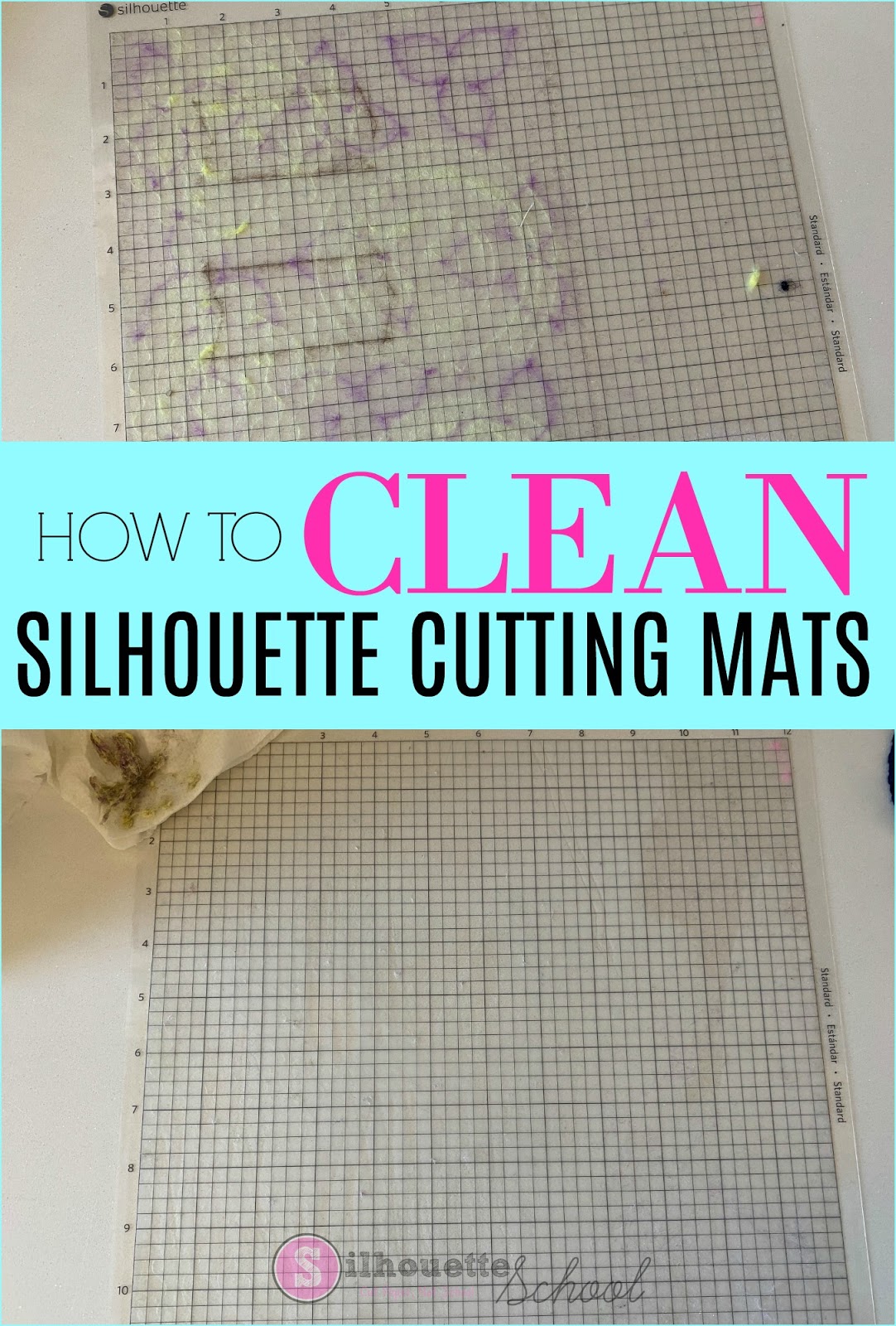 How to Clean Dirty Silhouette Cutting Mats - Silhouette School